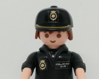 Playmobil custom with cnp national police uniform