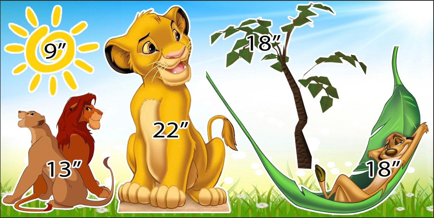 Yard Card Lawn Decor: Simba Lions King RA457 - Etsy Yard Card Lawn Decor: Simba Lions King RA457 - Etsy