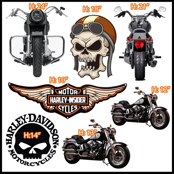 Harley Davidson Yard Decor Etsy