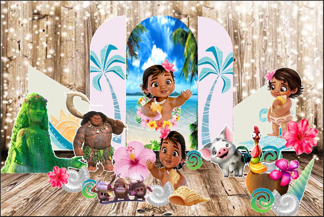 Yard Card Decor: Moana Maui Character Party Props Decoration - Etsy