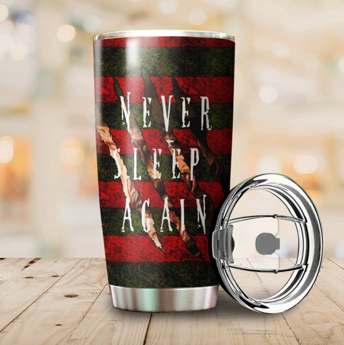 Sweet Dreams Never Sleep Again Tumbler Horror Stainless Steel | Etsy