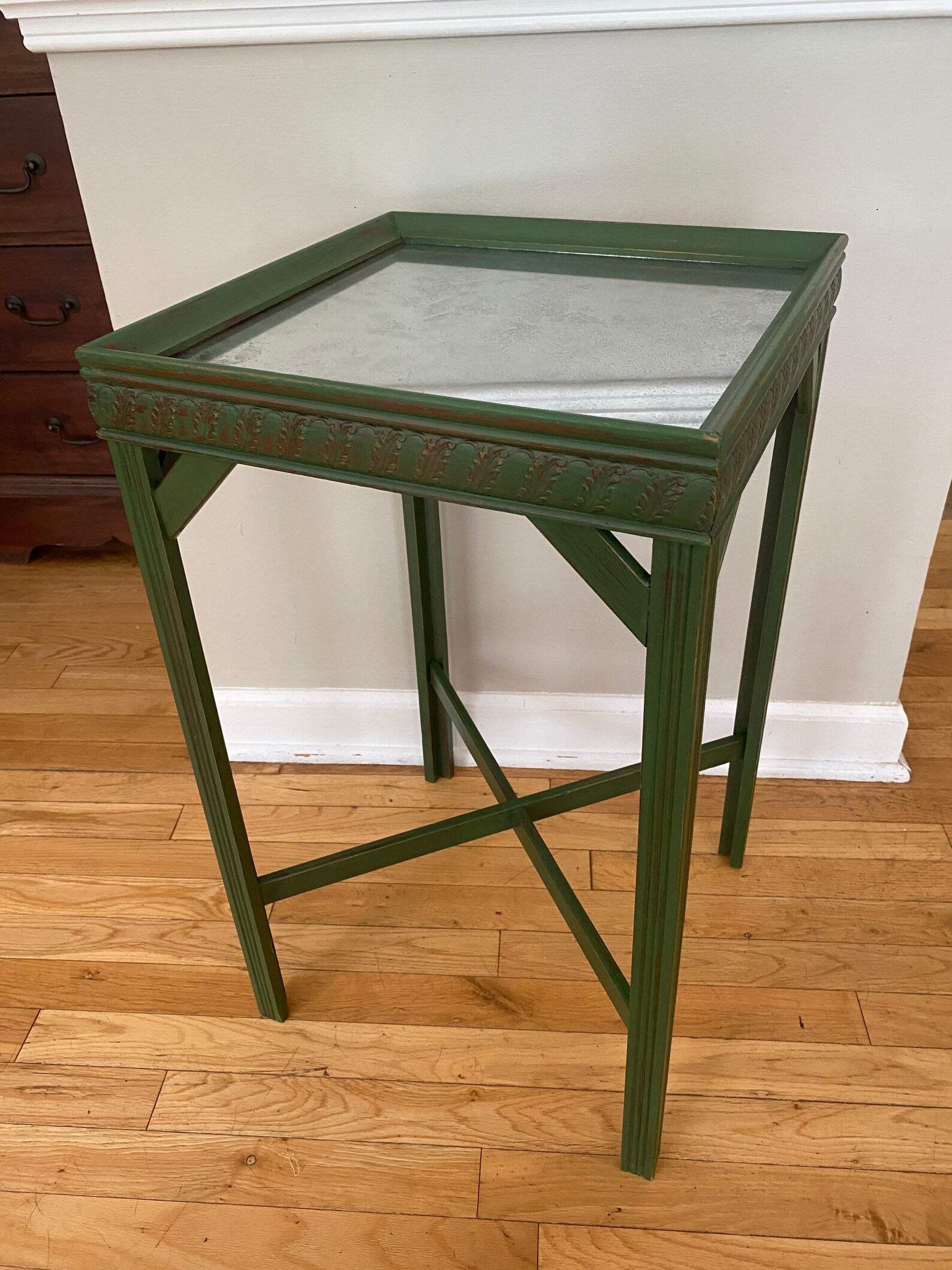 Emerald green accent table Etsy