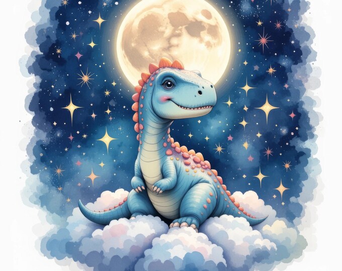 Baby Dinosaur Clipart | 10 High-quality Jpgs | Cute Baby Dinosaur ...