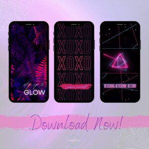 iPhone Wallpaper, Purple Phone Background, Pink Wallpaper For Phone, Self Love Gifts For Myself, Inspirational Background,  Digital Download