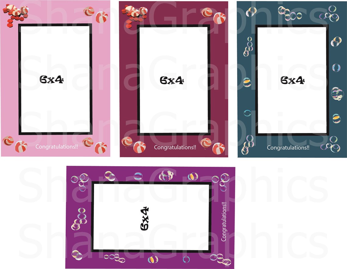 Clip Art/6x4 Frames/png/jpg/high Resolution 300 - Etsy