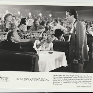 Honeymoon in Vegas (1992) Vintage Movie Photo of Nic Cage, James Caan, and Sarah Jessica Parker