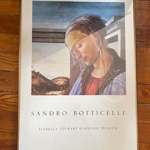 Framed print - Sandro Botticelli Isabella Stewart Gardner - Botticelli Madonna, 24 x 35 - Detail of Virgin and Child with Angel