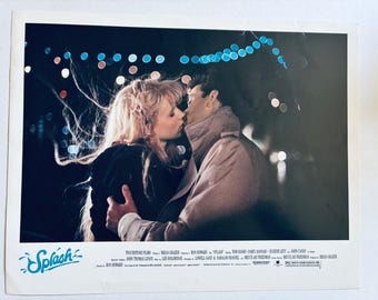 Splash Vintage Movie Lobby Card 1980s Film Daryl Hannah Tom Hanks Kissing
