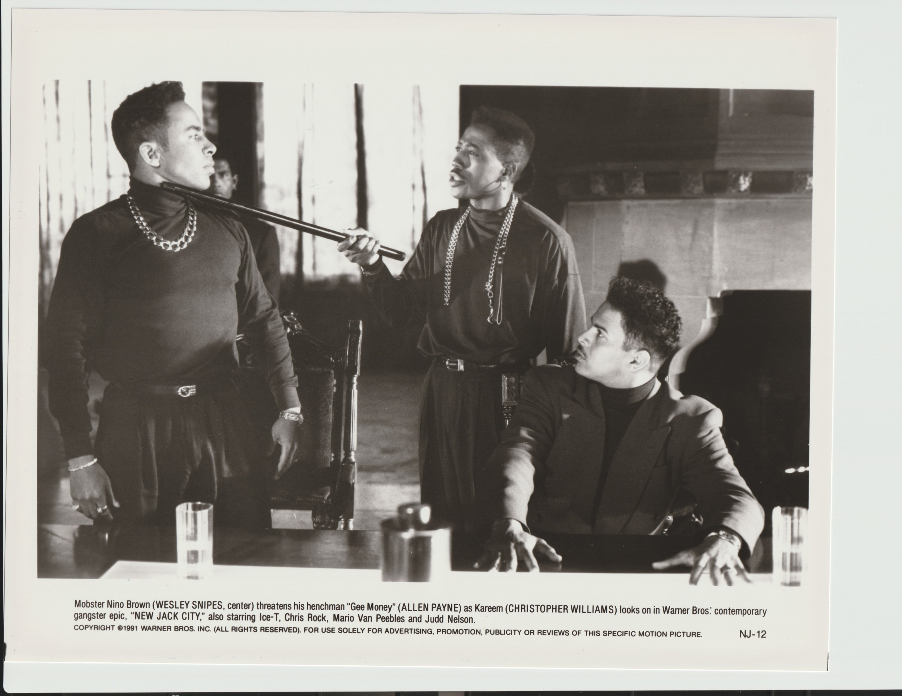 New Jack City (1991) Movie Photo of Wesley Snipes, Allen Payne, and  Christopher Williams - Etsy, image size:3000x2316