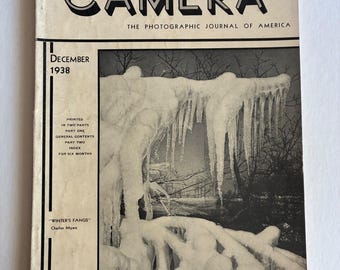 The Camera Dec 1938 Illlustrated Magazine Amateur Photog Antique Photography