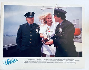 Splash Vintage Movie Lobby Card 1980s Film Daryl Hannah I Love NY Shirt Police