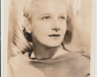 Circa 1930s MGM Photo of Ann Harding Vintage Portrait Hollywood Actress Movie Publicity Photo