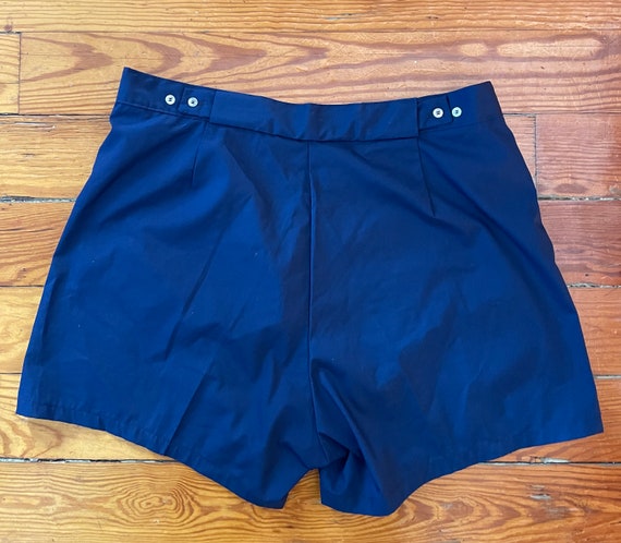 Vintage 1950s Blue Swim Trunks Shorts Size 42 by … - image 4