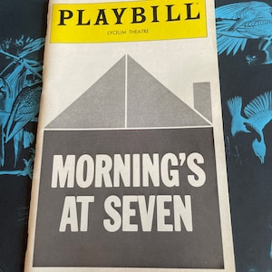 Morgens um sieben (Dezember 1980) Lyceum Theater, Broadway Theater New York, Vintage Theaterstück aus den 1980er Jahren, Komödie von Paul Osborn