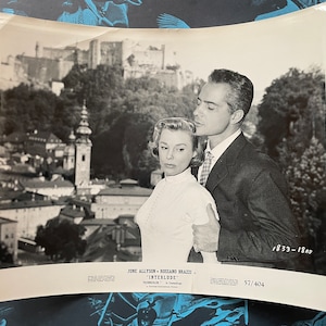 Interlude (1957) Vintage Movie Photo of June Allyson and Rossano Brazzi from the 1950s Romance / Western Film