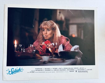 Splash Vintage Movie Lobby Card 1980s Film Daryl Hannah Eating Lobster Mermaid