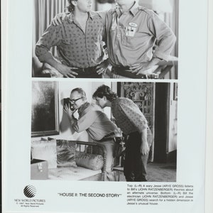House II (1987) Horror Movie Photo of Arye Gross, Jonathan Ratzenberger Vintage Movie Press Photo from the 1980s