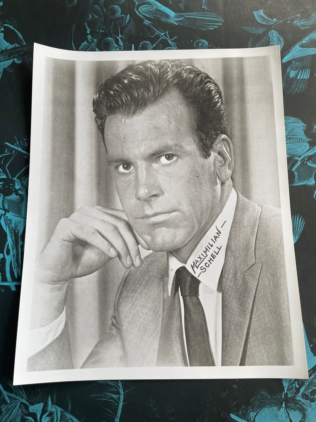 Maximilian Schell Vintage 8x10 Signed Celebrity Publicity Photo Movie ...