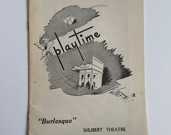 Vintage Burlesque Playbill (1948) Shubert Theatre Fay McKenzie Boston Program