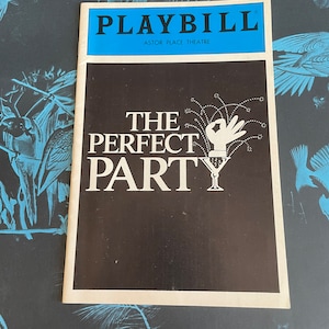 The Perfect Place (1986) Astor Place Theater Off Broadway New York City Vintage Playbill, NYC Programm aus den 80er Jahren