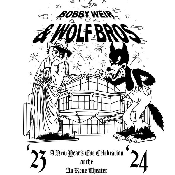 Bobby Weir & Wolf Bros Florida 2023/2024 NYE Lot Shirt