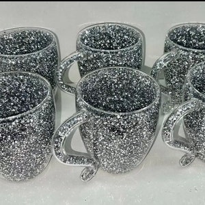 Crushed Diamond XL Set of 6 mugs