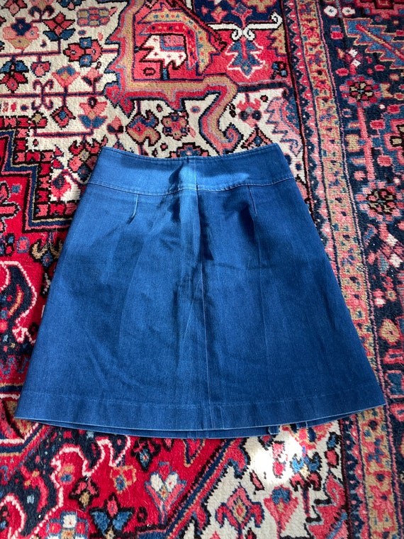1990s denim skirt USA made Gem