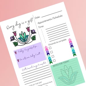 PRINTABLE DAILY PLANNER - Digital Download