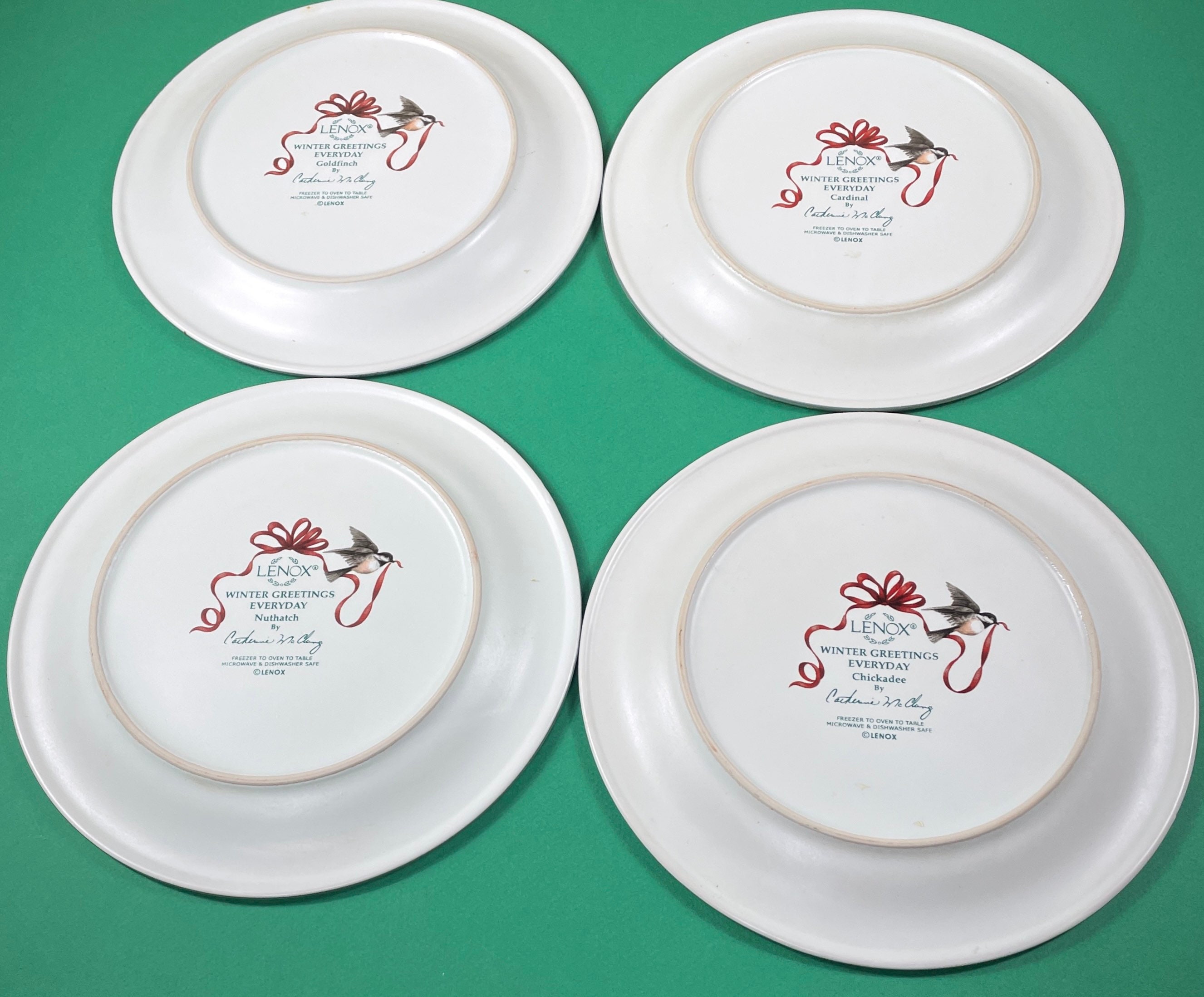 Christmas Plates Vintage Christmas Holiday Plates by Lenox Etsy