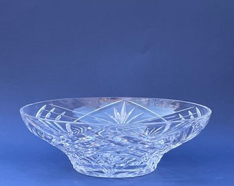 Vintage Cut Crystal Bowl: Elegant Serving Bowl, 12 inch Display