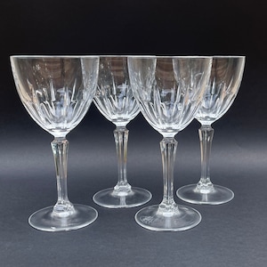 Crystal Wine Glasses, Vintage Glassware, Crystal Stemware, Set of Wine Glasses, Cocktail Glasses, Vintage Barware, Gift Idea