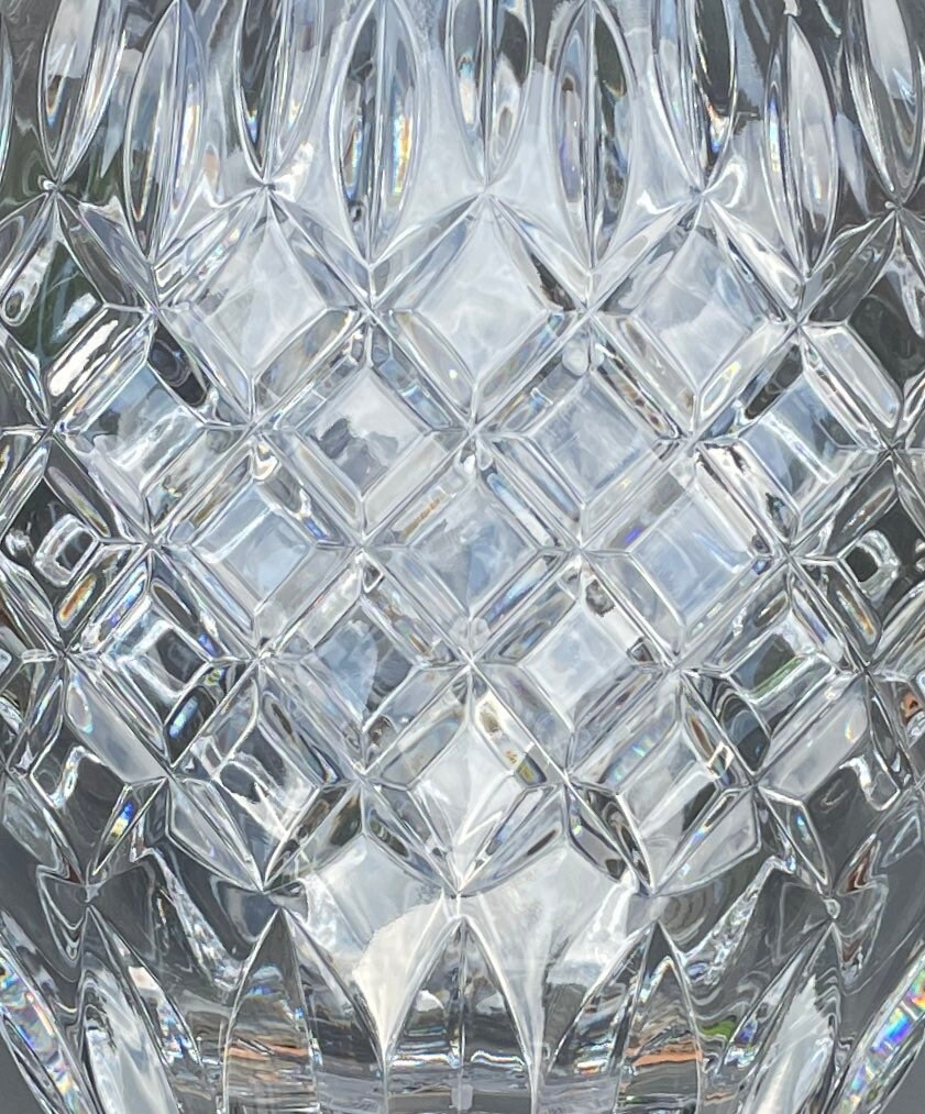 Waterford Crystal Oval Pocket Vase Vintage Waterford Crystal Etsy