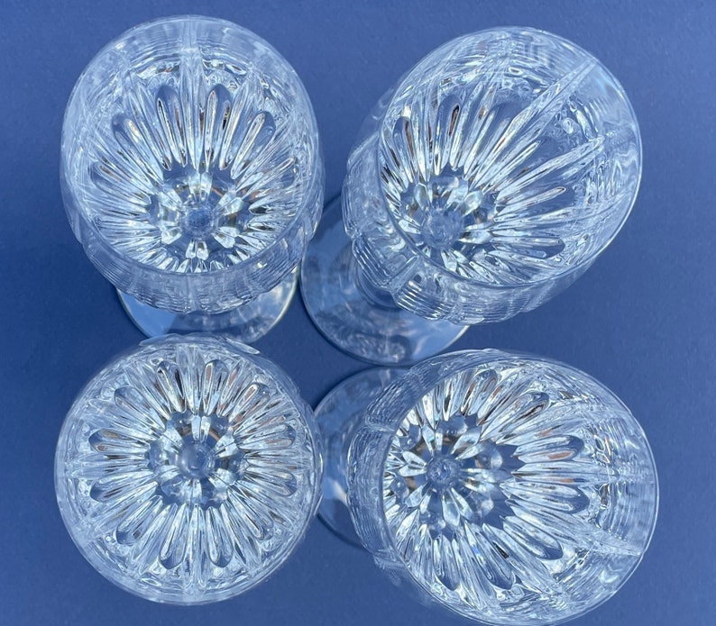 Vintage Mikasa Crystal Wine Glasses Set of Mikasa Crystal Etsy