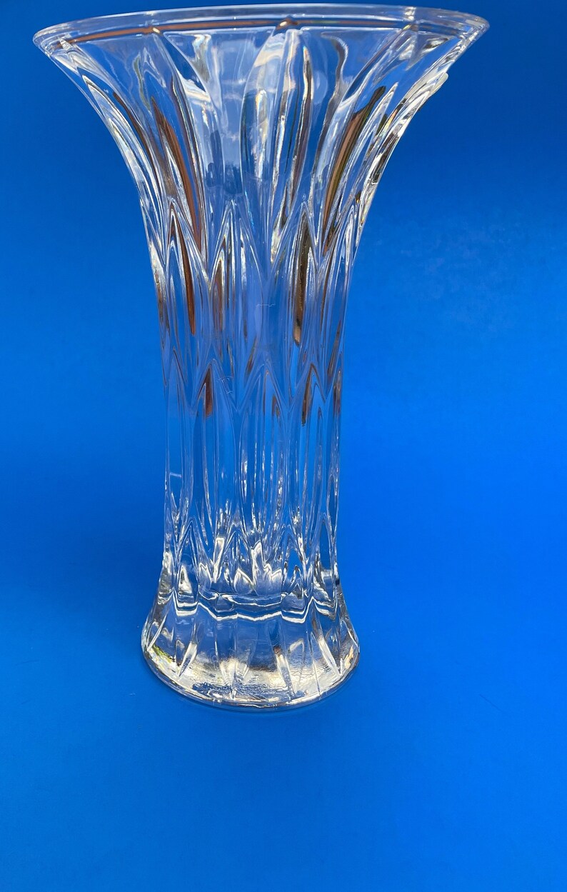 Mikasa Crystal Flared Vase Vintage Mikasa Crystal Vase Etsy