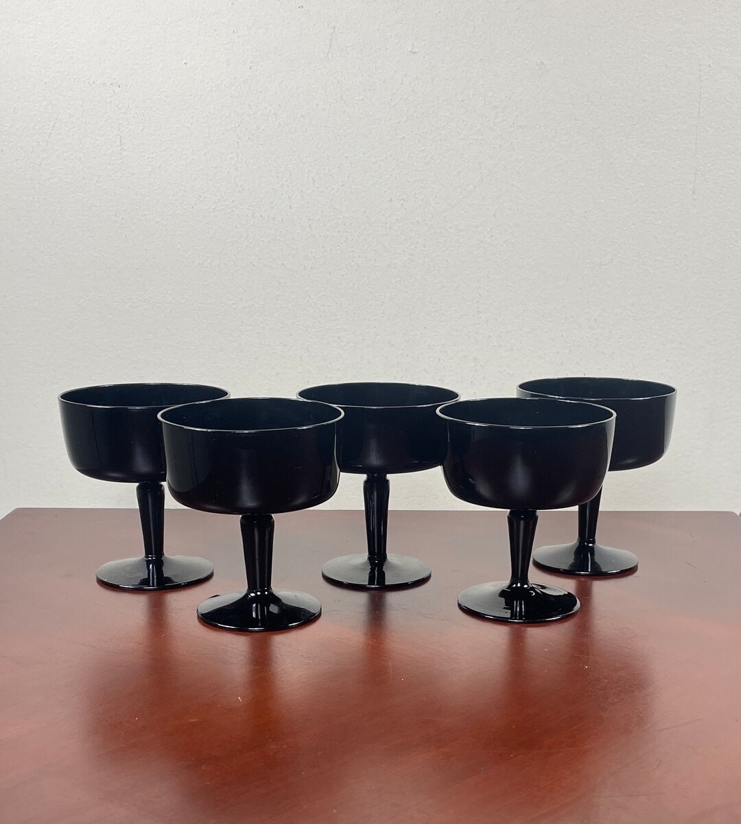 Vintage Champagne Glasses Set of Black Champagne Glasses Etsy