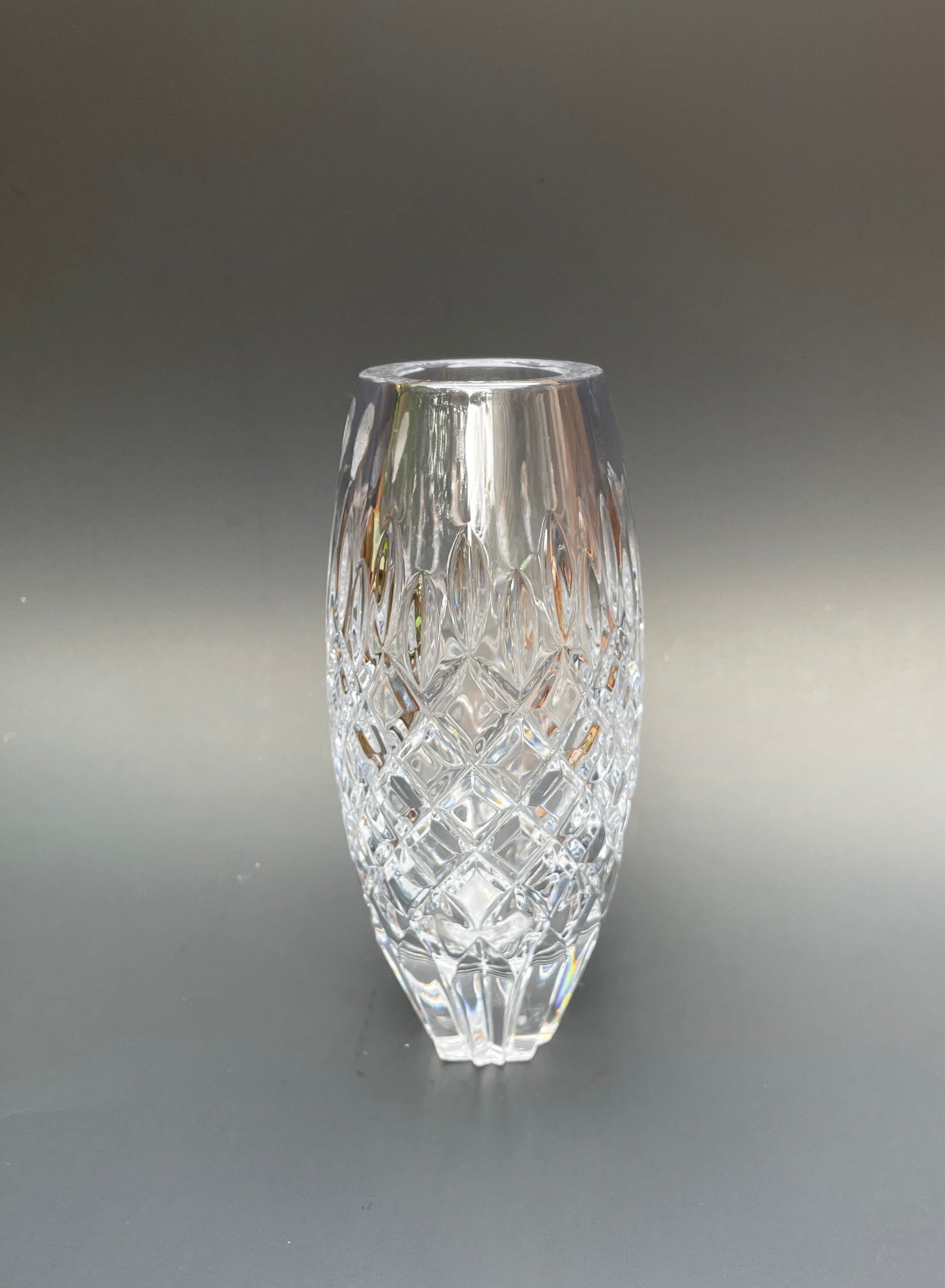 Waterford Crystal Oval Pocket Vase Vintage Waterford Crystal Etsy