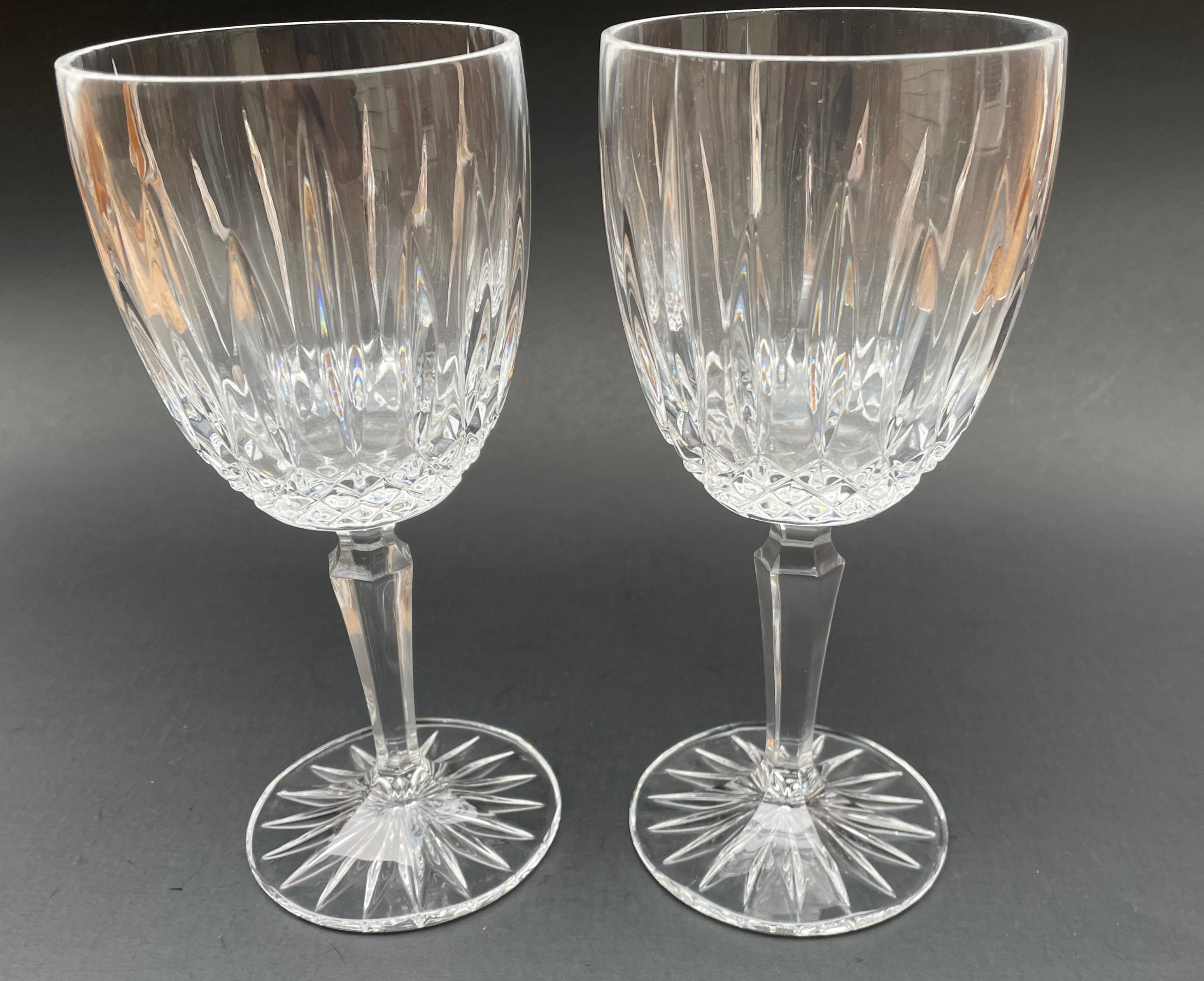 Mikasa Crystal Wine Glasses Vintage - m8lhkoj