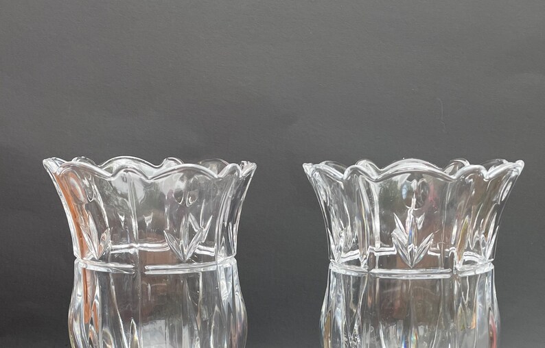 Crystal Hurricane Candle Holders Vintage Hurricane Etsy