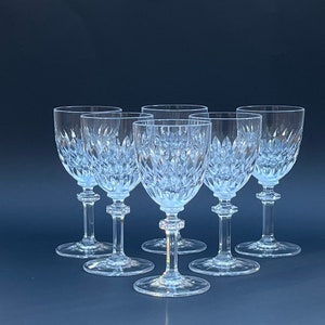 Crystal Wine Glasses, Vintage Glassware, Gorham Crystal, Crystal Stemware, Set of Wine Glasses, Wine Goblets, Gift Idea, Gift for Mom