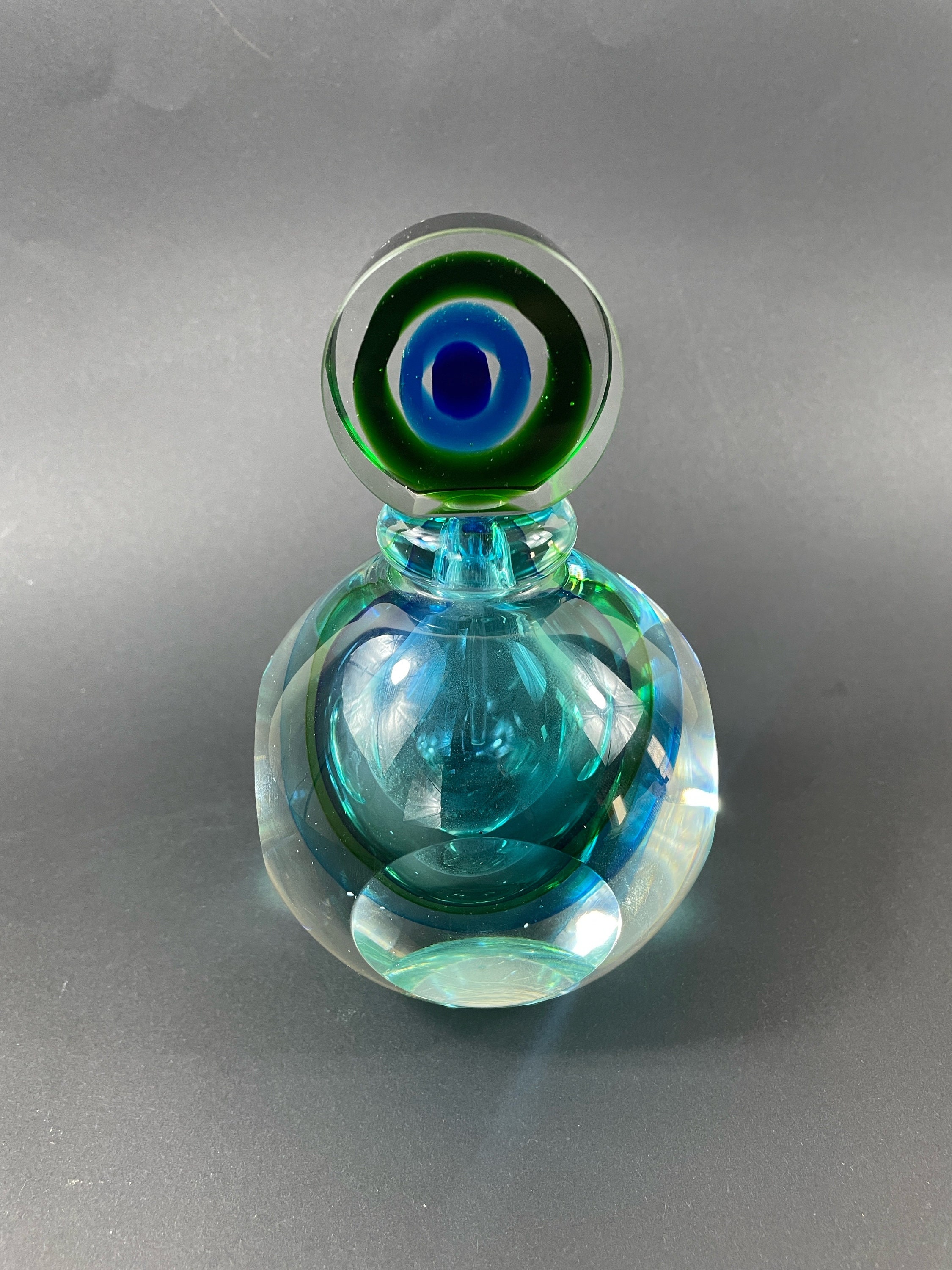 Perfume Bottle, Vintage Perfume Bottle With Stopper, Murano