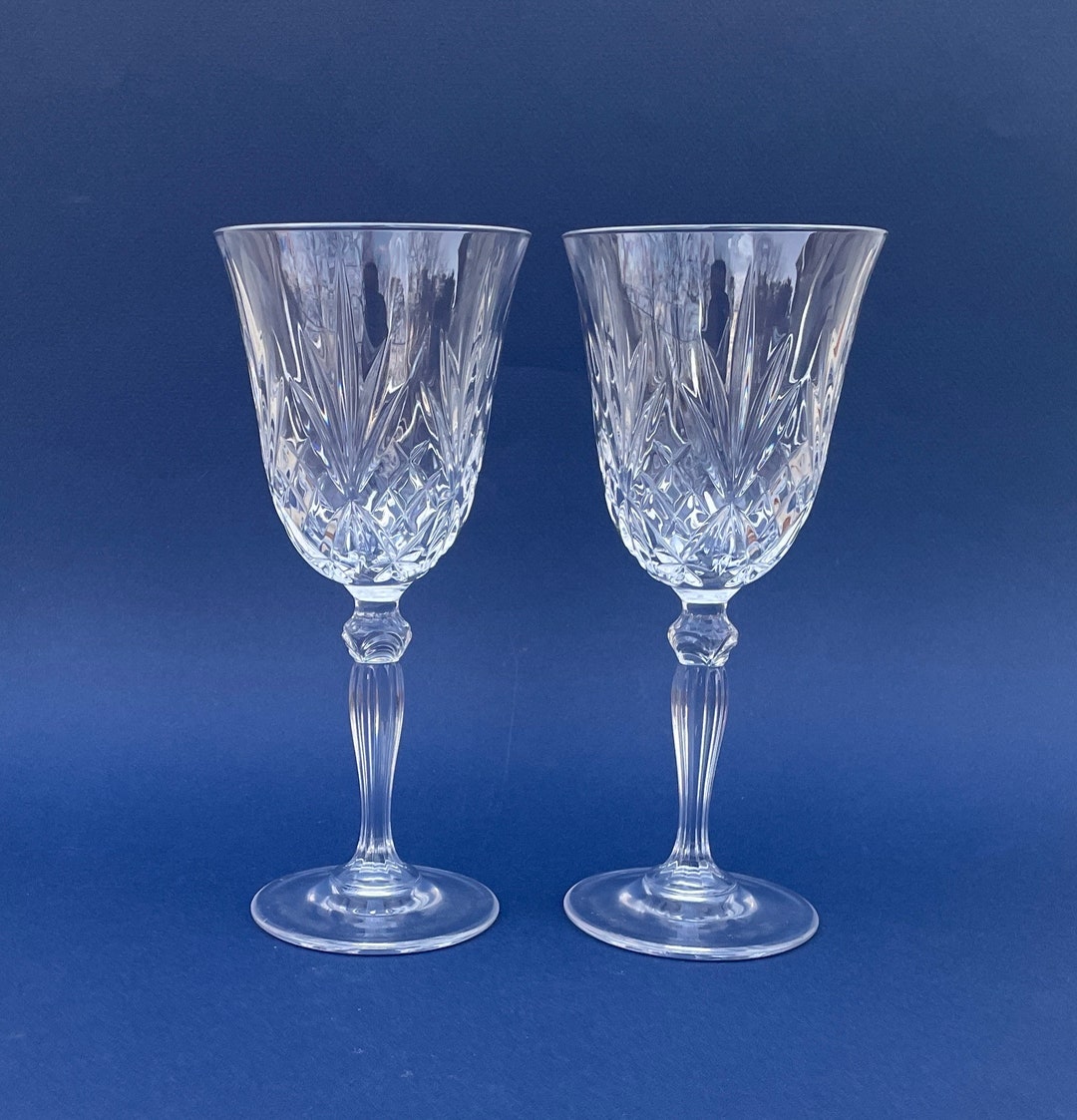 Vintage Crystal Wine Glasses by Killarney Crystal Ireland Etsy