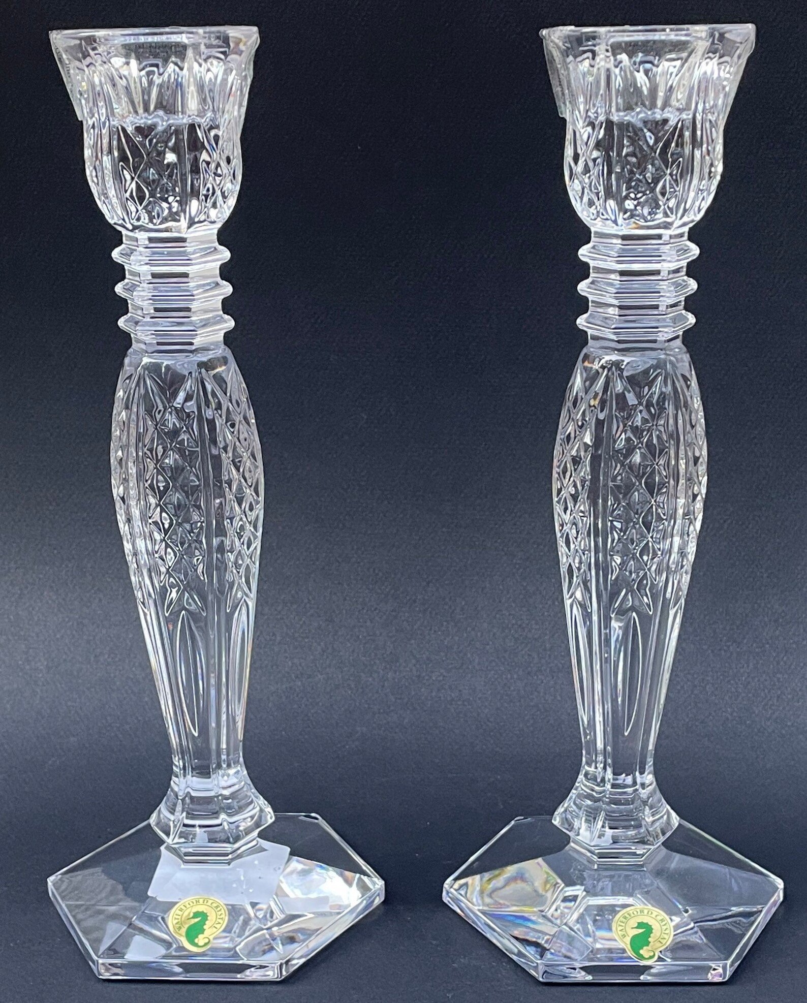 Waterford Crystal Candlestick Holders Vintage Waterford - Etsy