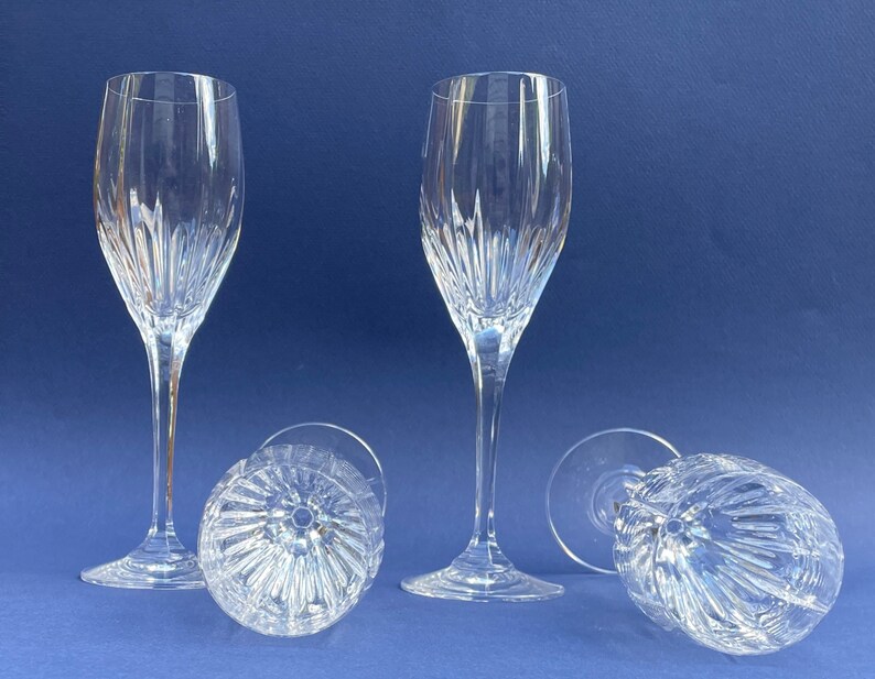 Vintage Mikasa Crystal Wine Glasses Set of Mikasa Crystal Etsy