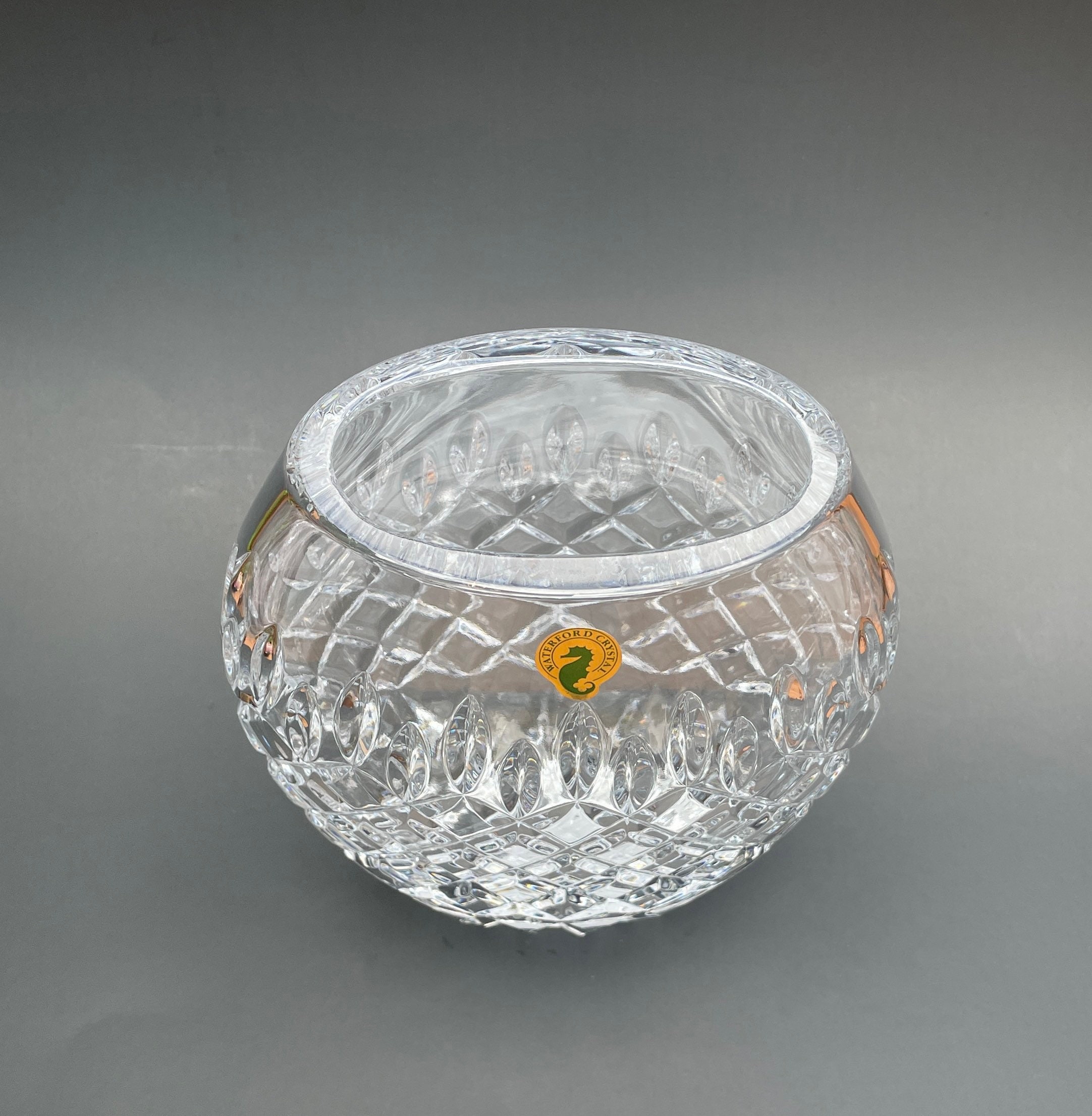 Waterford Crystal Oval Pocket Vase Vintage Waterford Crystal Etsy