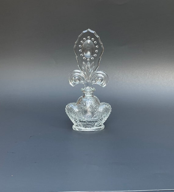 Vintage Perfume Bottle, L.E. Smith 1943 Pressed G… - image 8