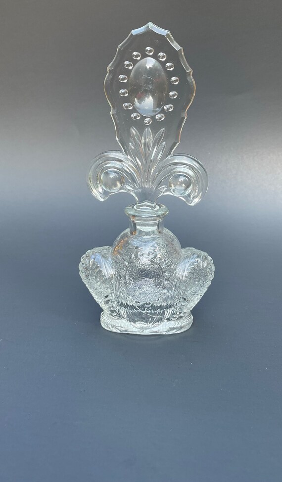 Vintage Perfume Bottle, L.E. Smith 1943 Pressed G… - image 3