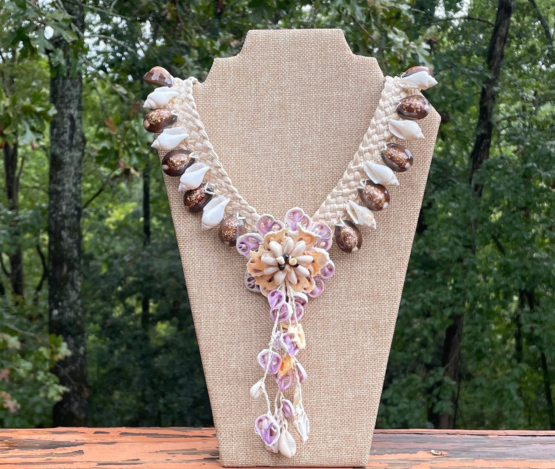 Handmade Necklace, Vintage Jewelry, Shell Necklace, Shell Jewelry, Boho Jewelry, Boho Style, Gift Idea