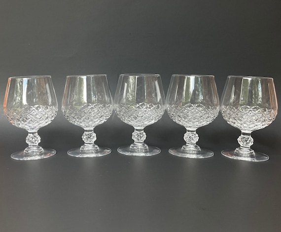 Crystal Brandy Snifters, Vintage D'arques Brandy Glasses, Cognac Glasses, Brandy  Snifters in the Longchamp Pattern, Gift Idea, Gift for Mom 