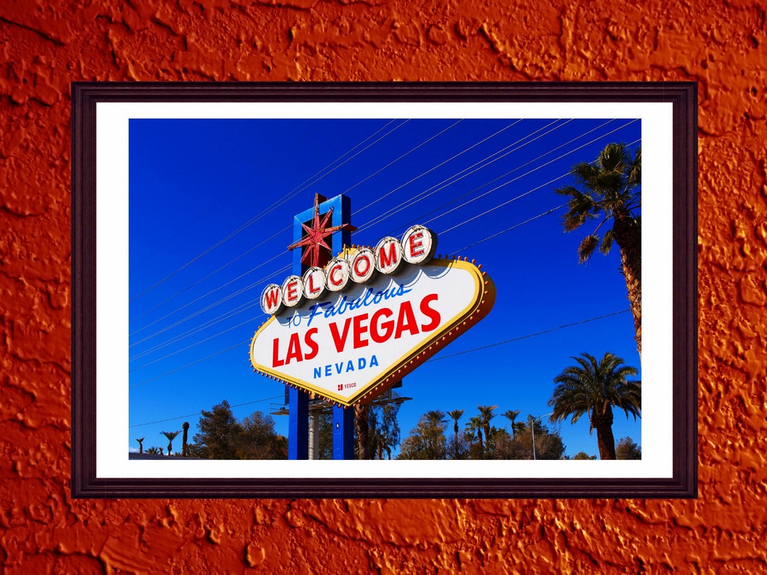 Las Vegas Printable Wall Art, Welcome Sign Wall Decor, Las Vegas Sign ...