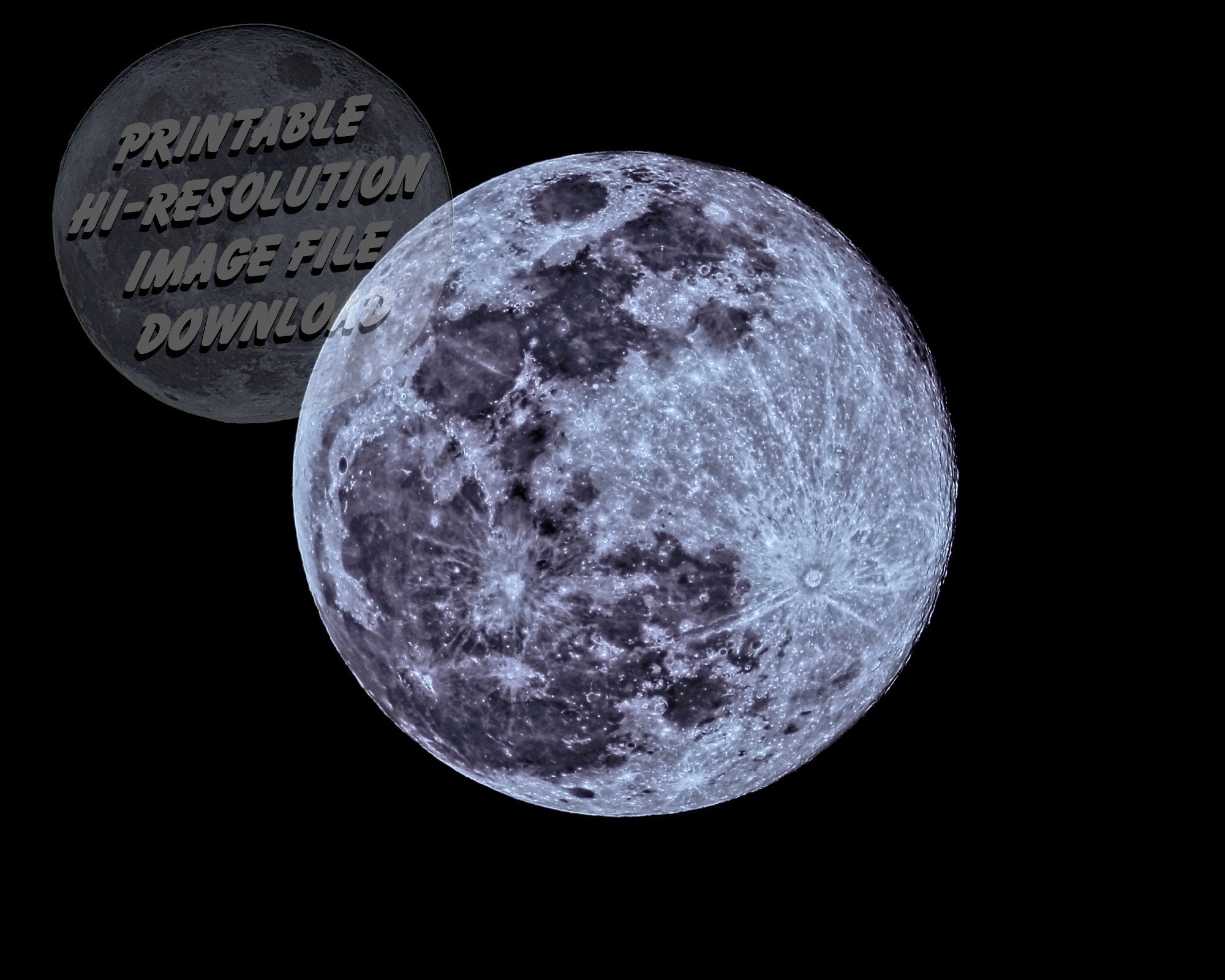 Moon Image 4400 Full Supermoon 4/7/20 Instant Download Etsy